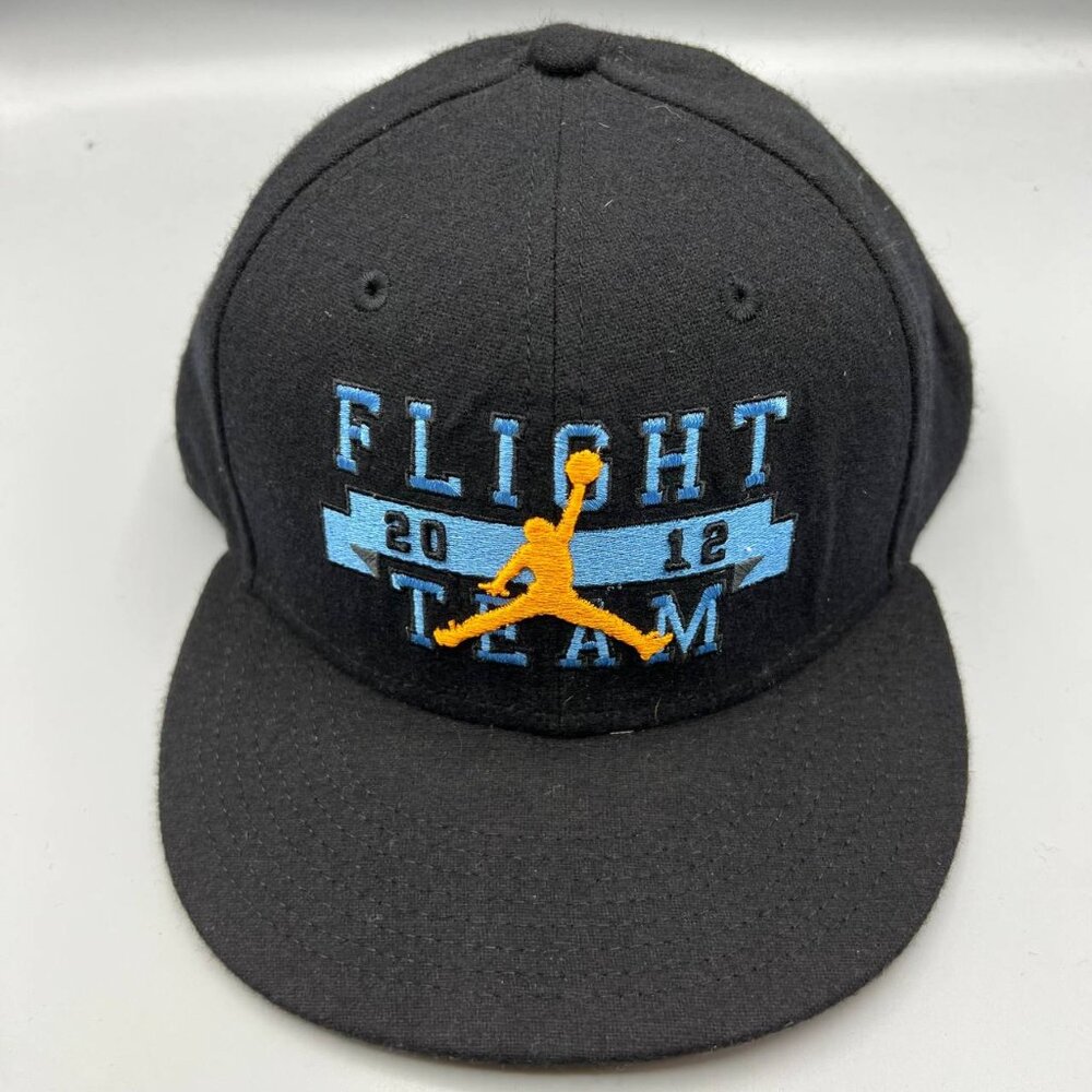 Air Jordan Hat Men Black Yellow Jumpman Flight Snap Back Cap